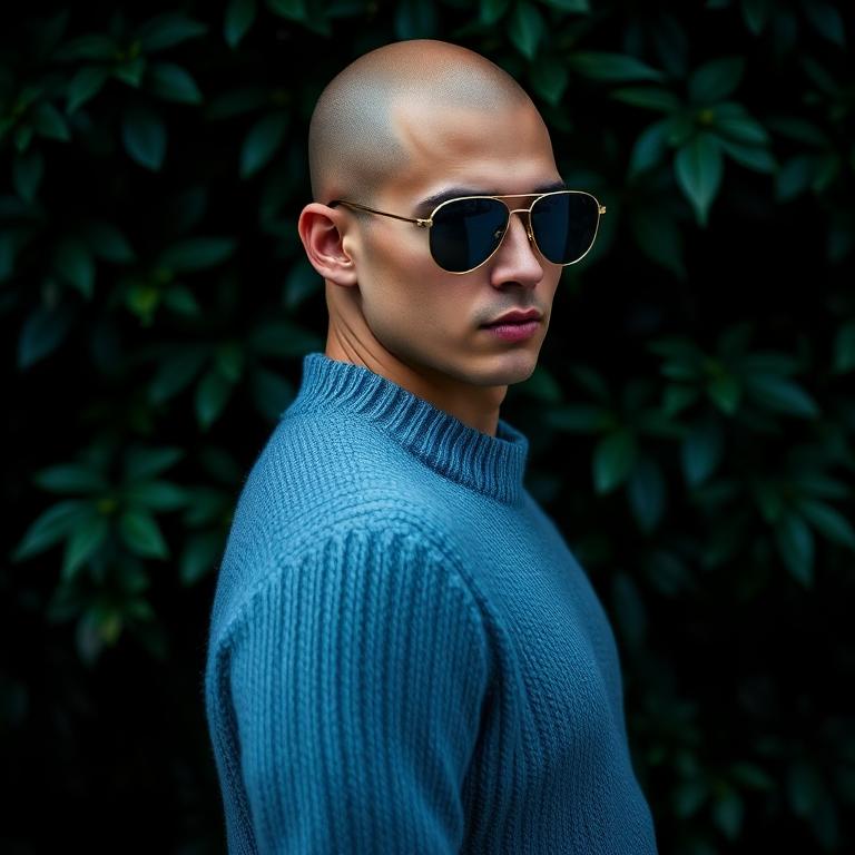 Mann mit goldener CAZAL Sonnenbrille